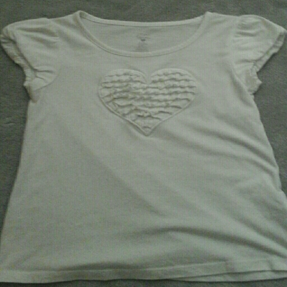Chic White Heart Shirt